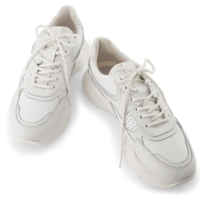 Witte geprinte sneaker Capri - Capuchon Fashion