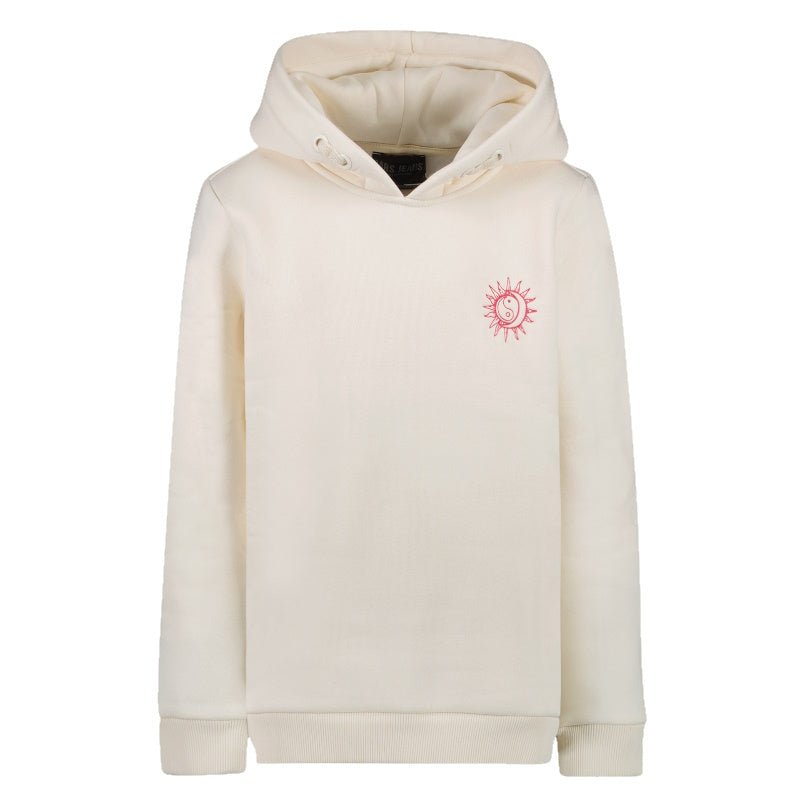 Witte hoodie Yki - Capuchon Fashion