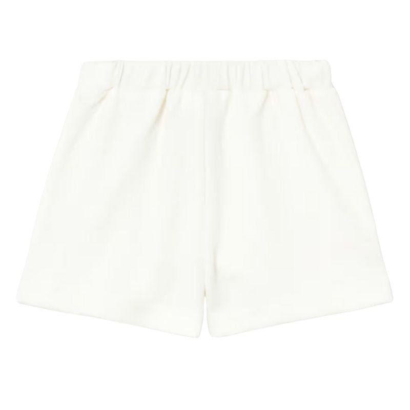 Witte linnen pocket korte broek 1201 - Capuchon Fashion