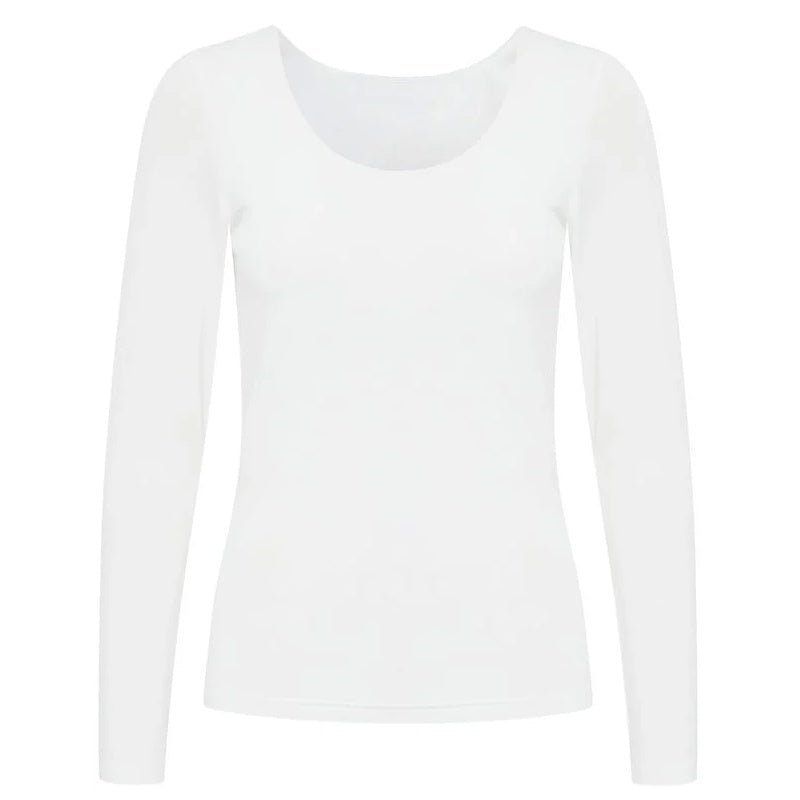 Witte longsleeve Agro - Capuchon Fashion