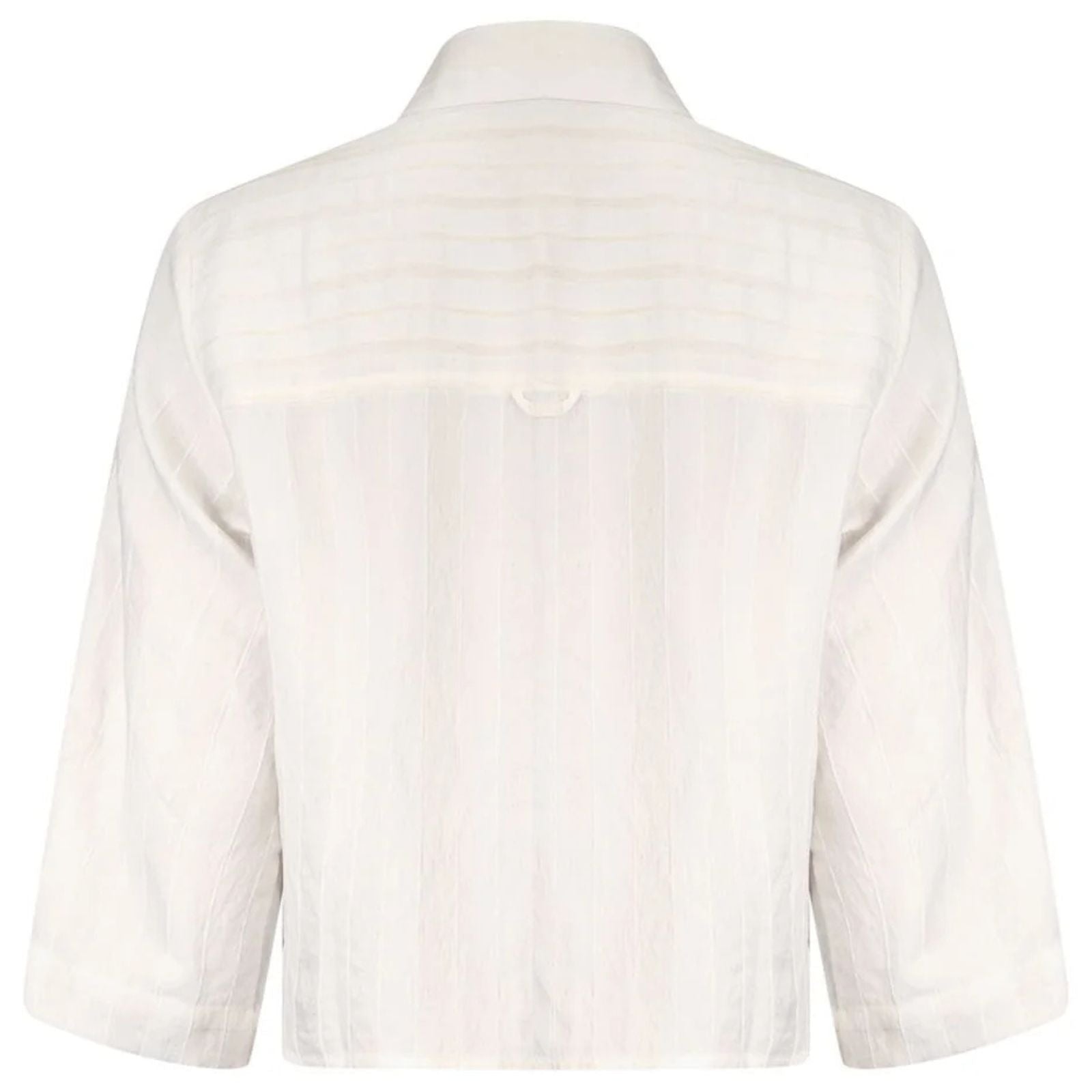 Witte mix stripe blouse 613159 - Capuchon Fashion