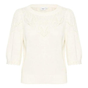 Witte pullover Uta - Capuchon Fashion