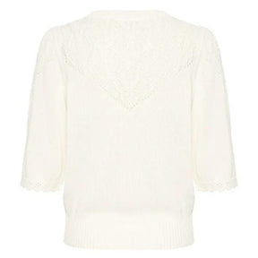 Witte pullover Uta - Capuchon Fashion