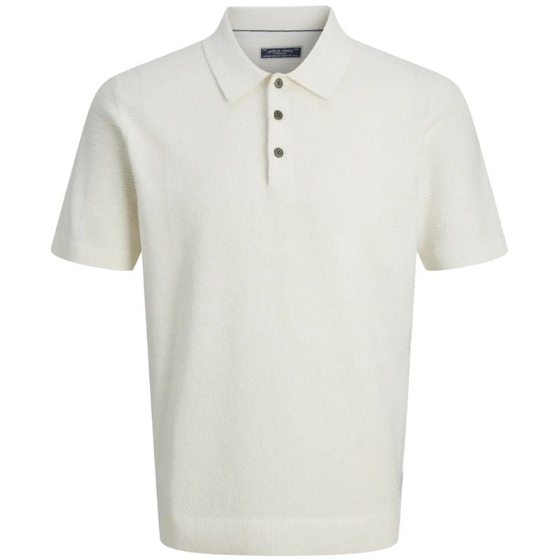 Witte regular fit knit polo Bluriley - Capuchon Fashion
