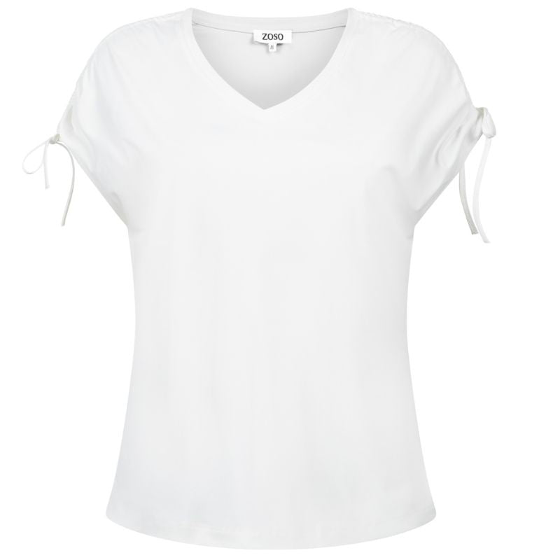 Witte top Cleo - Capuchon Fashion