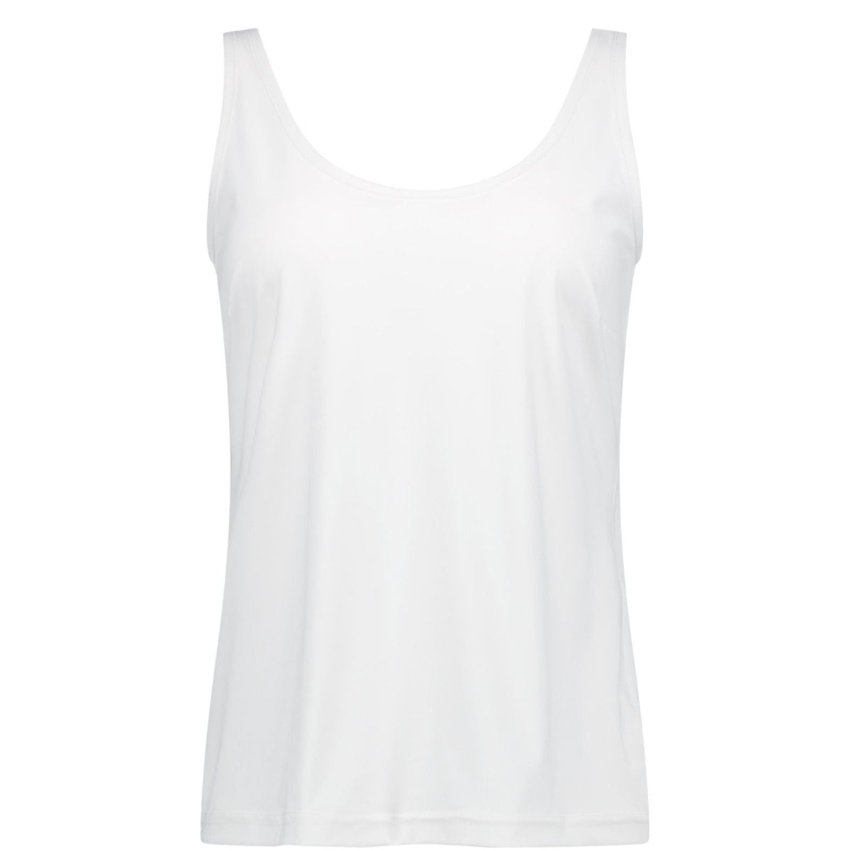 Witte travel mouwloze top Novi - Capuchon Fashion
