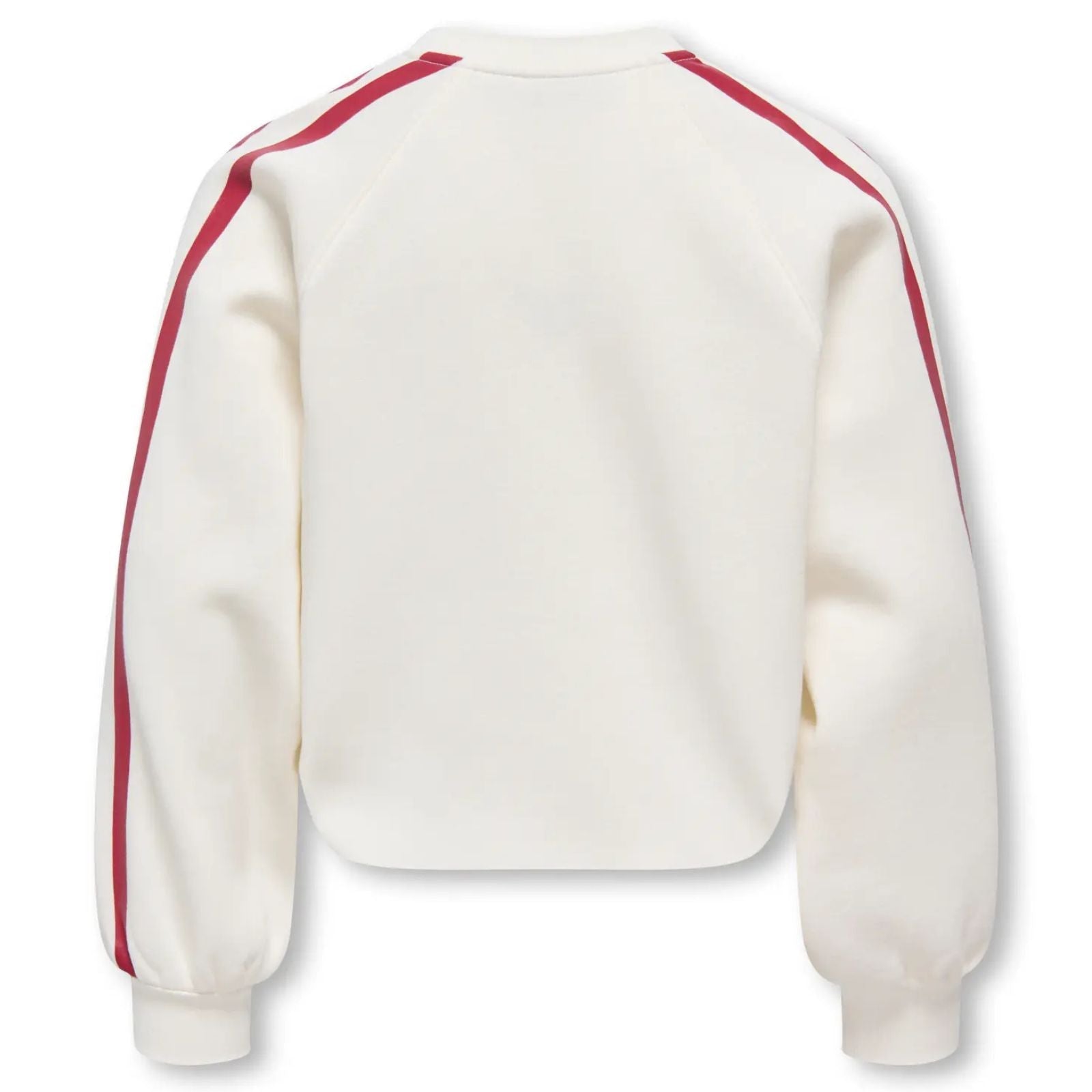 Witte v-neck geprinte sweater Coletta - Capuchon Fashion
