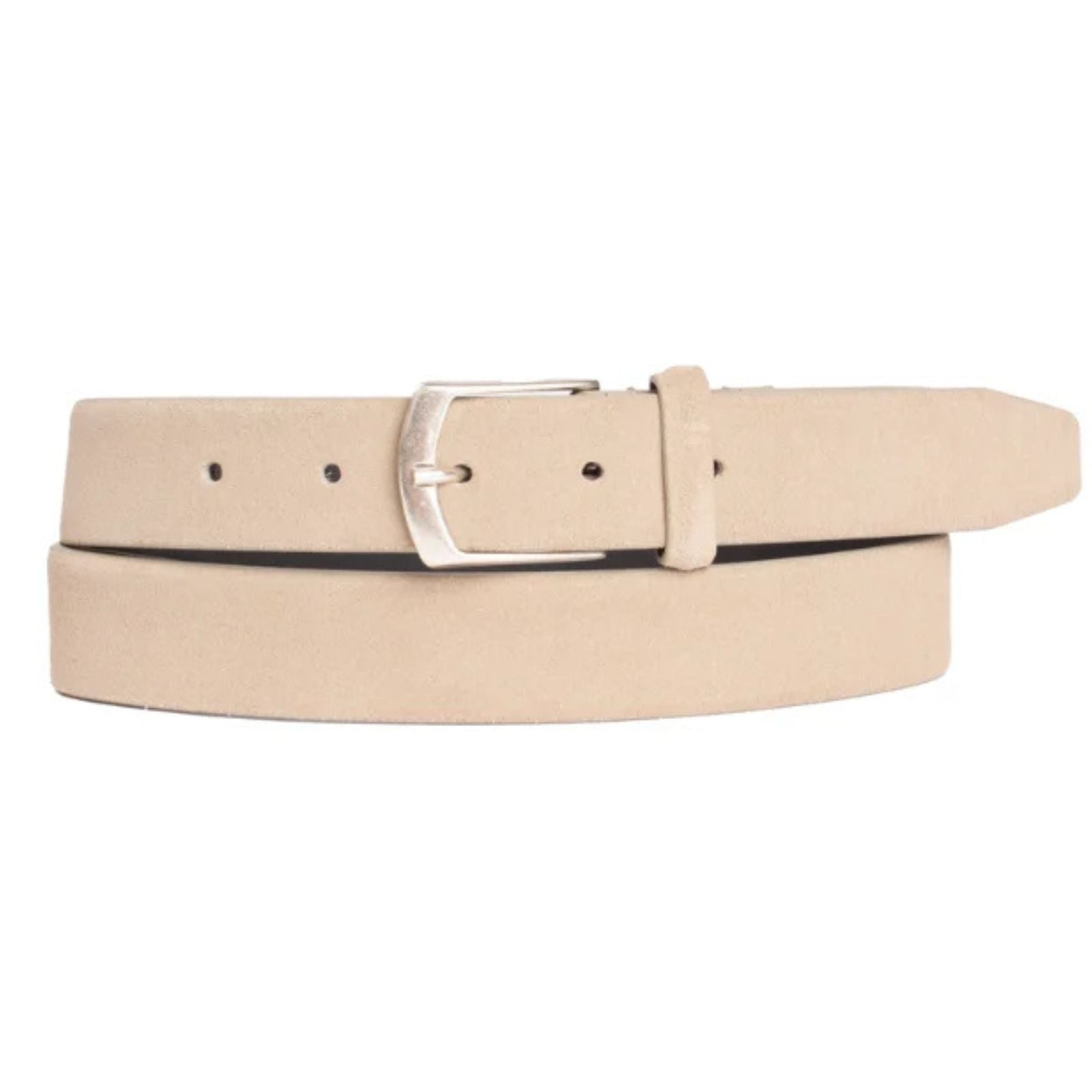 Zandkleurige suéde riem PS30-25 - Capuchon Fashion