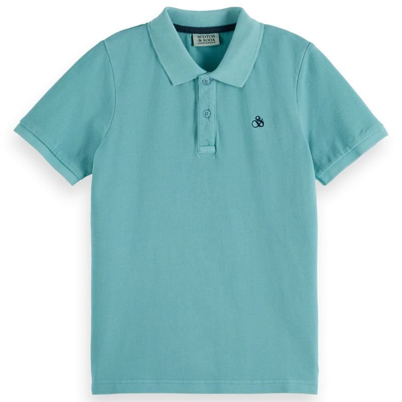 Zeegroene pique polo - Capuchon Fashion