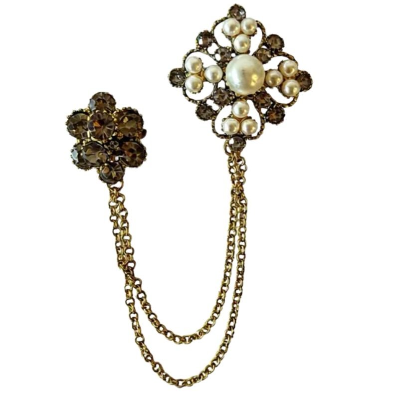 Zilveren bloemetjes broche Ashley - Capuchon Fashion