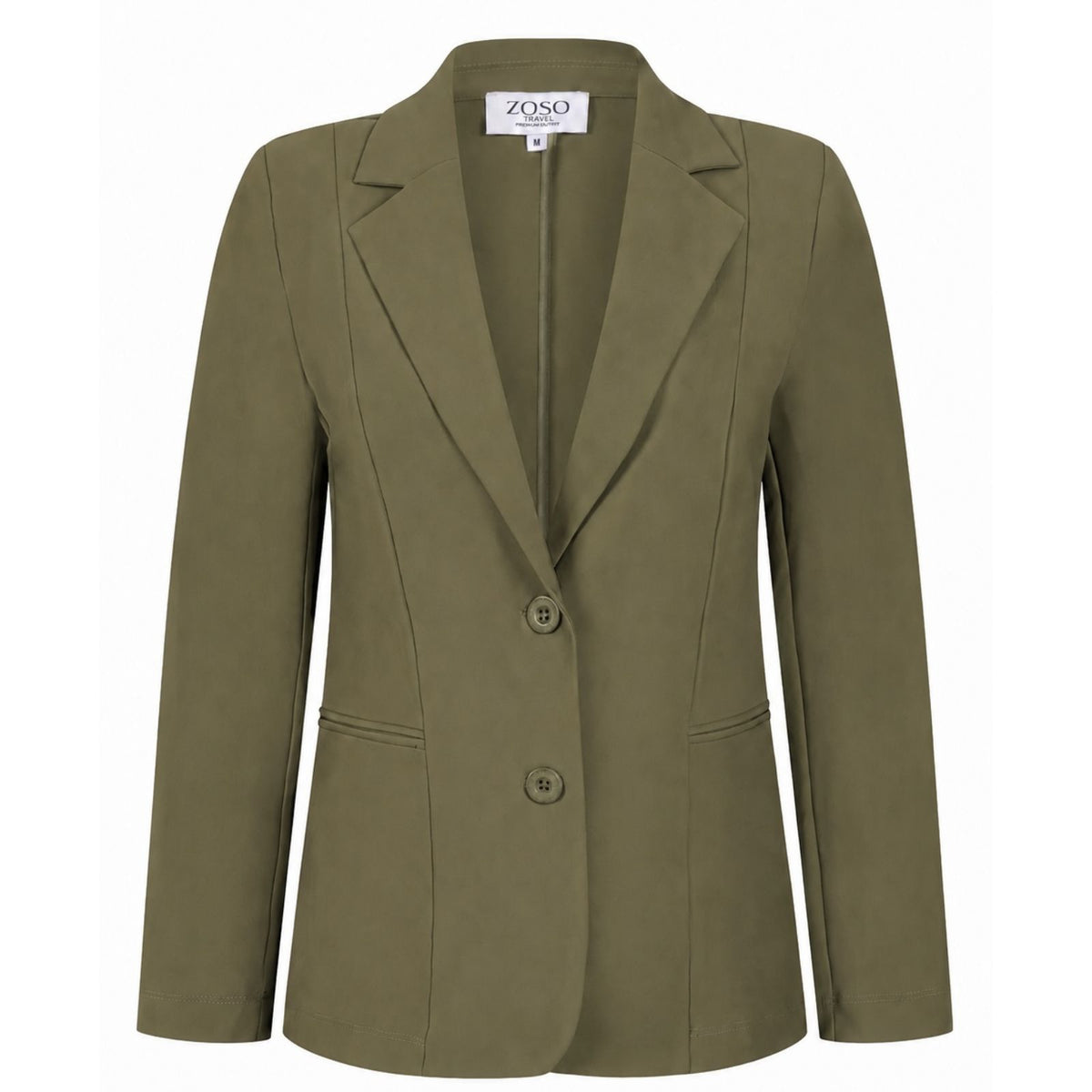 Groene bonded travel blazer Bowie