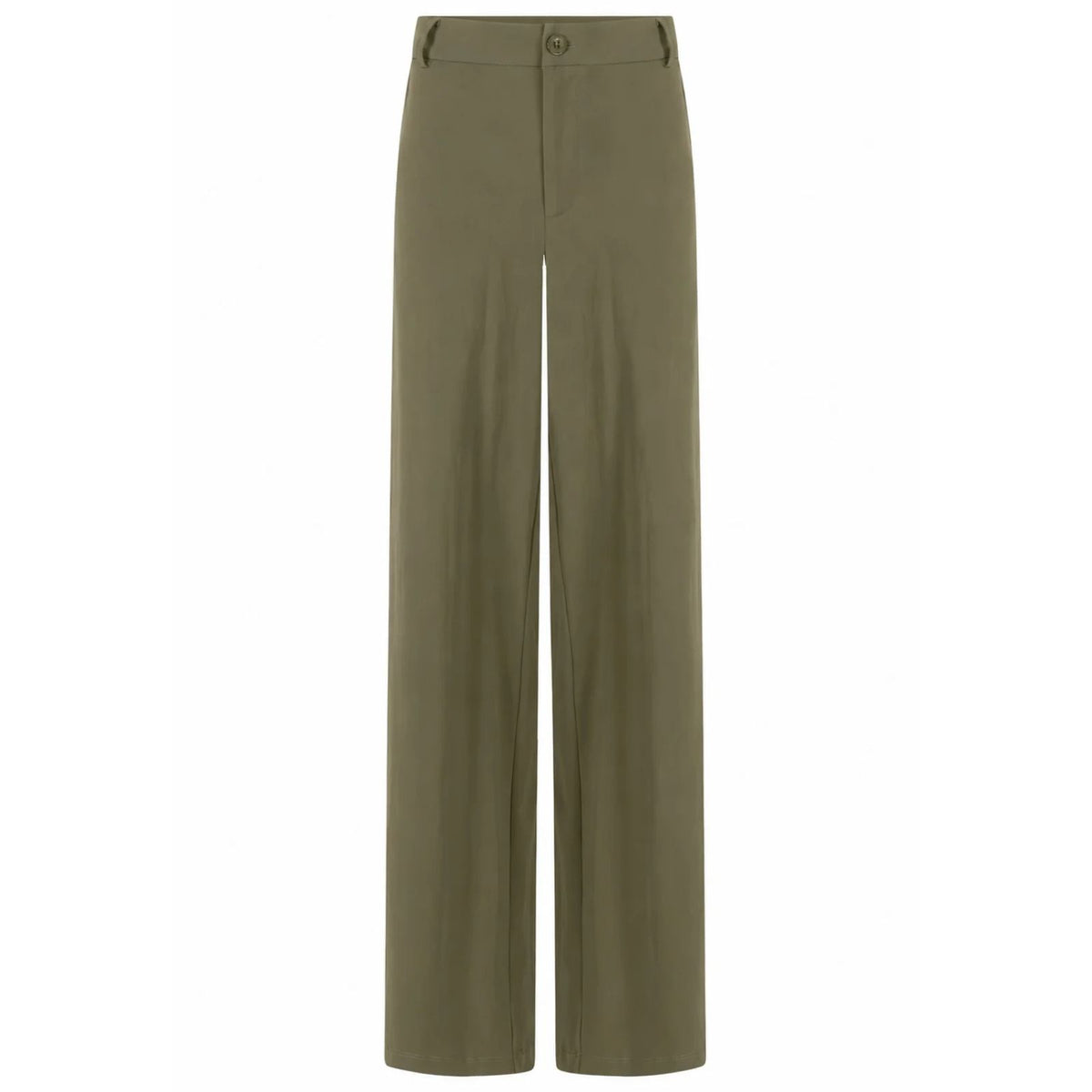 Groene travel wide fit broek Miriam