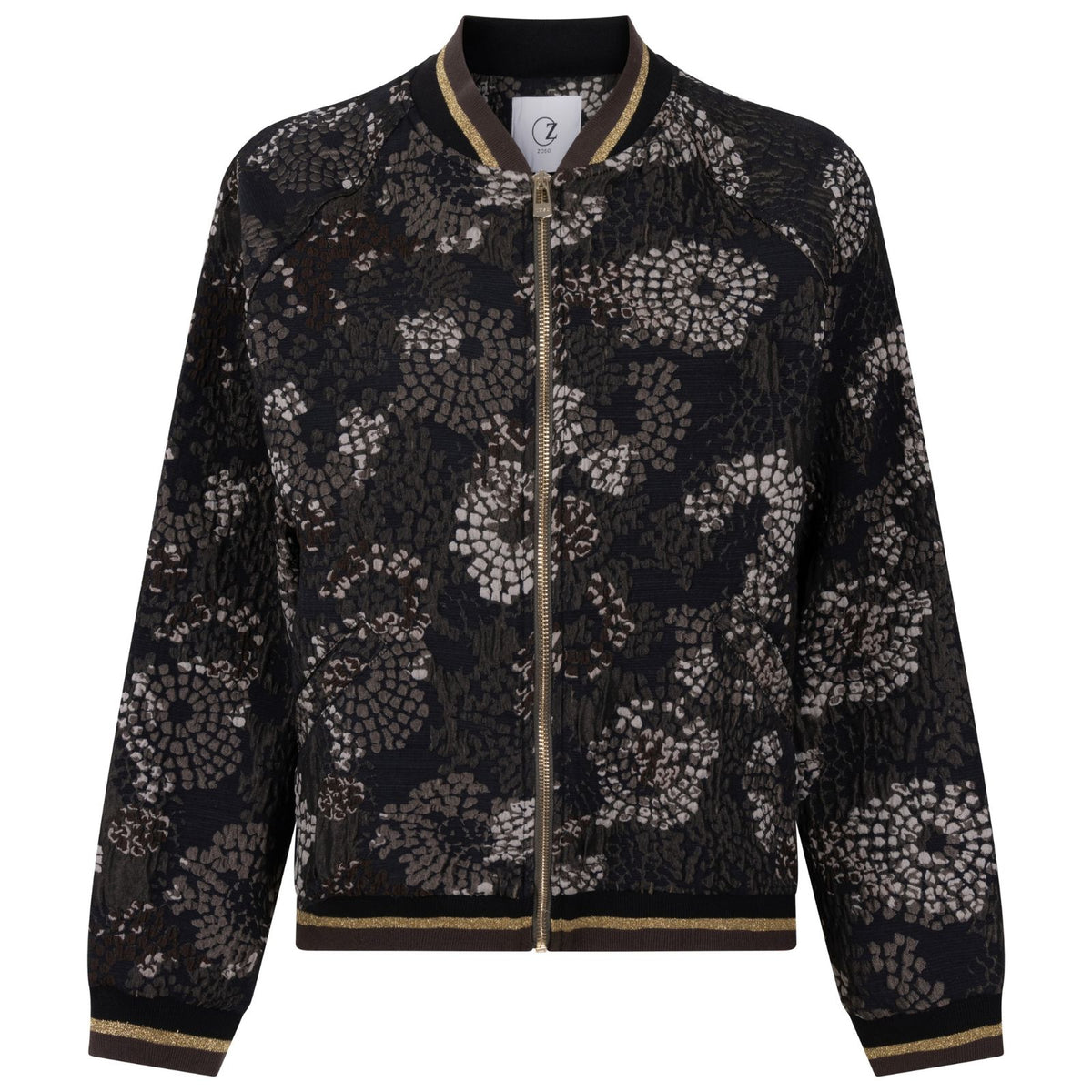 Groene fancy jacquard jacket Patty