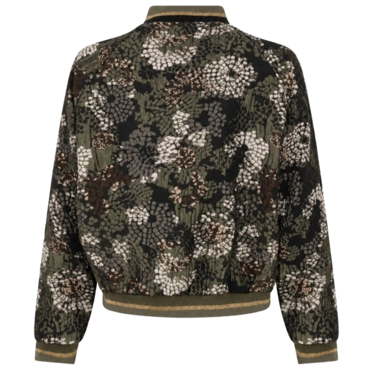 Beige met groene fancy jacquard jacket Patty