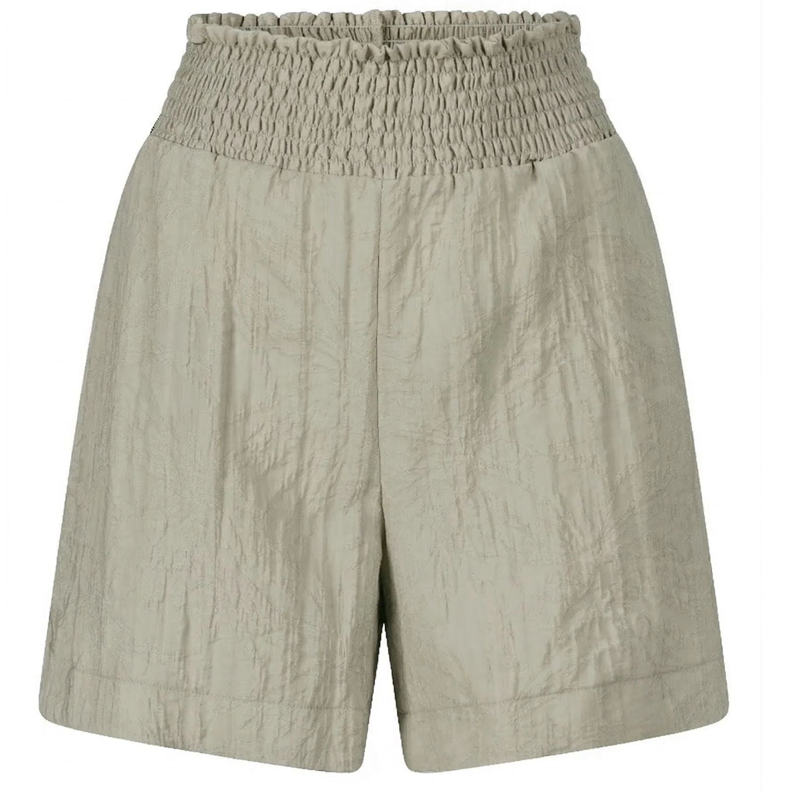 Beige crincle smock short Marlies