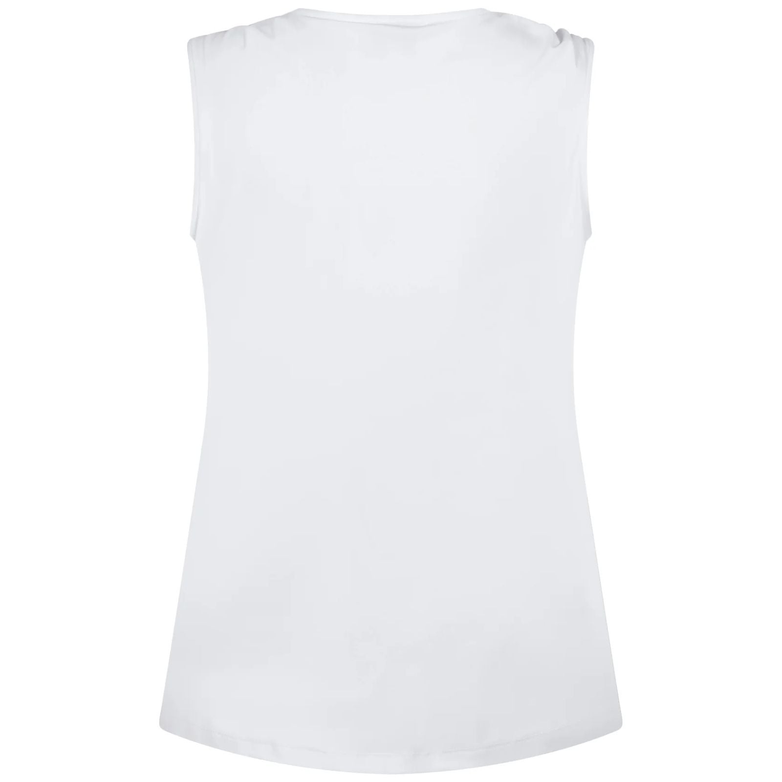 Witte mouwloze travel top Suzette