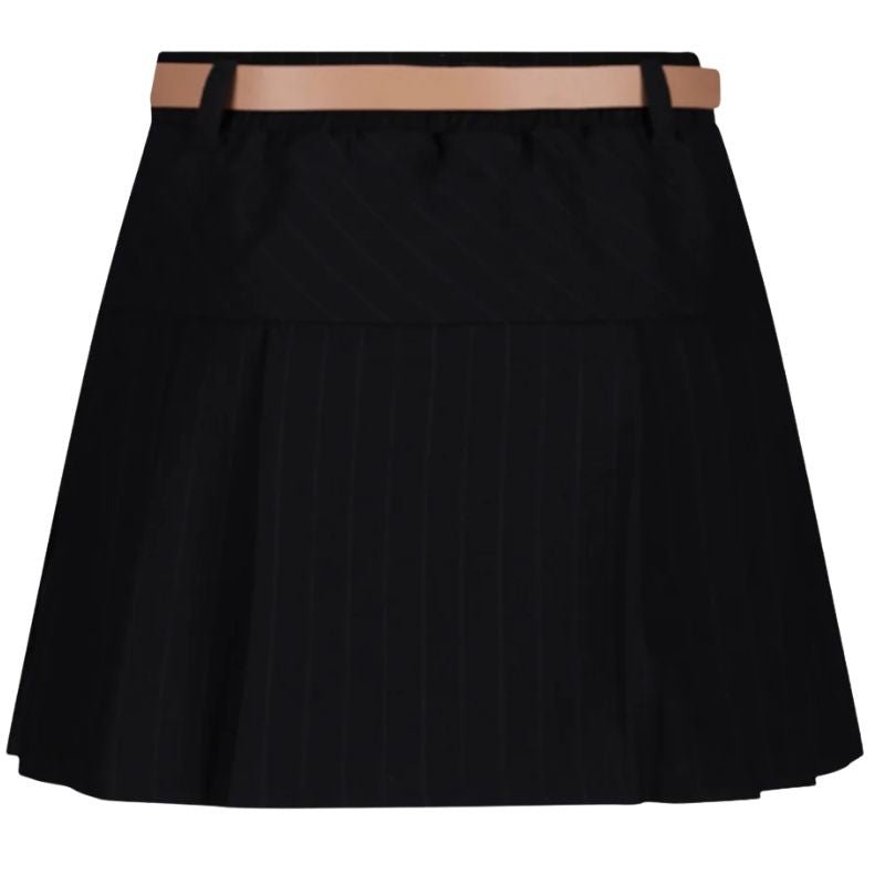 Zwart geplooide pinstripe rok Nimmy - Capuchon Fashion