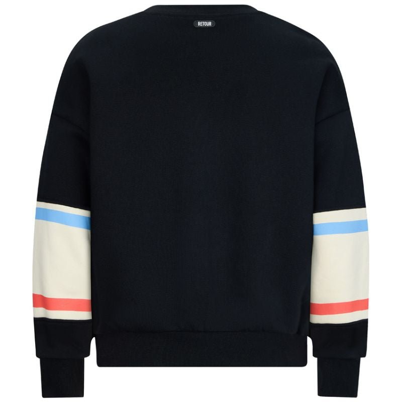 Zwart geprinte Amour sweater Gwen - Capuchon Fashion