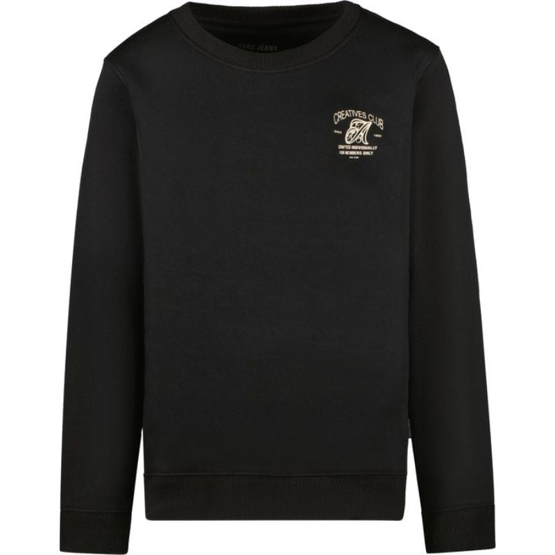 Zwart geprinte backprint sweater Creato - Capuchon Fashion