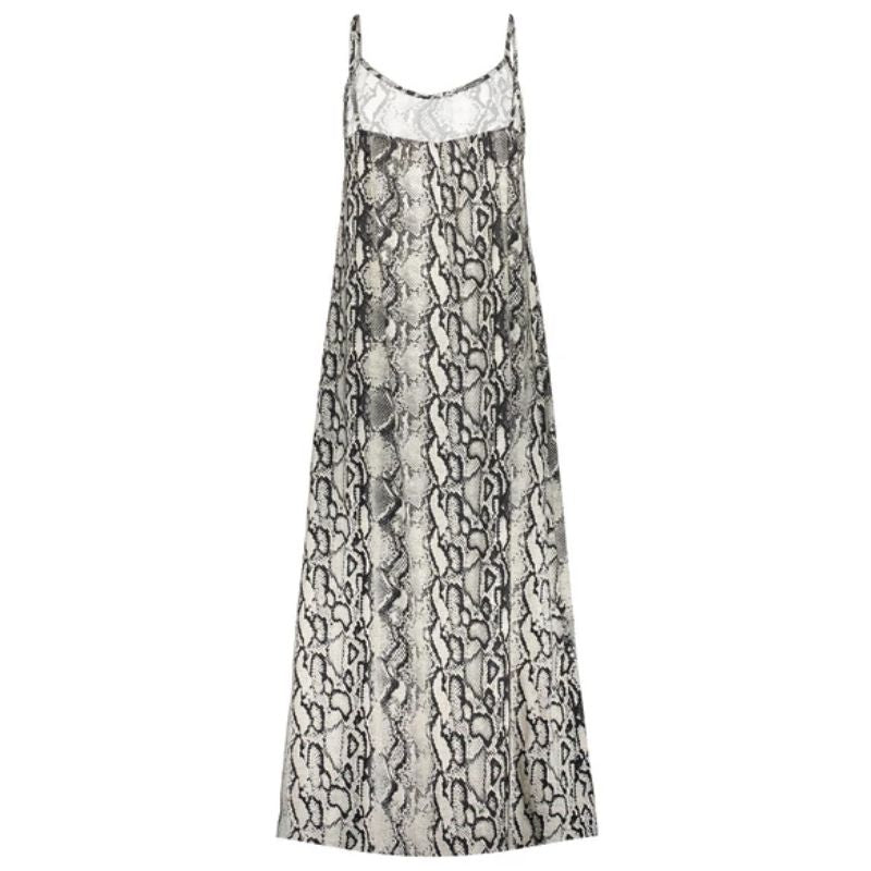 Zwart geprinte jurk 57349 - Capuchon Fashion