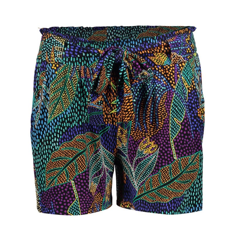 Zwart geprinte short - Capuchon Fashion