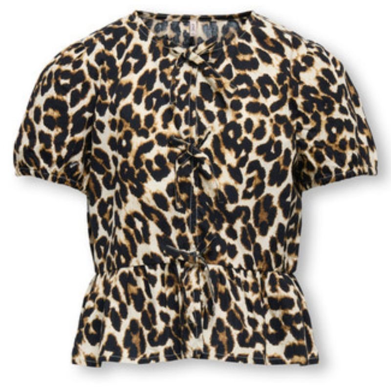Zwart geprinte top Clara - Capuchon Fashion