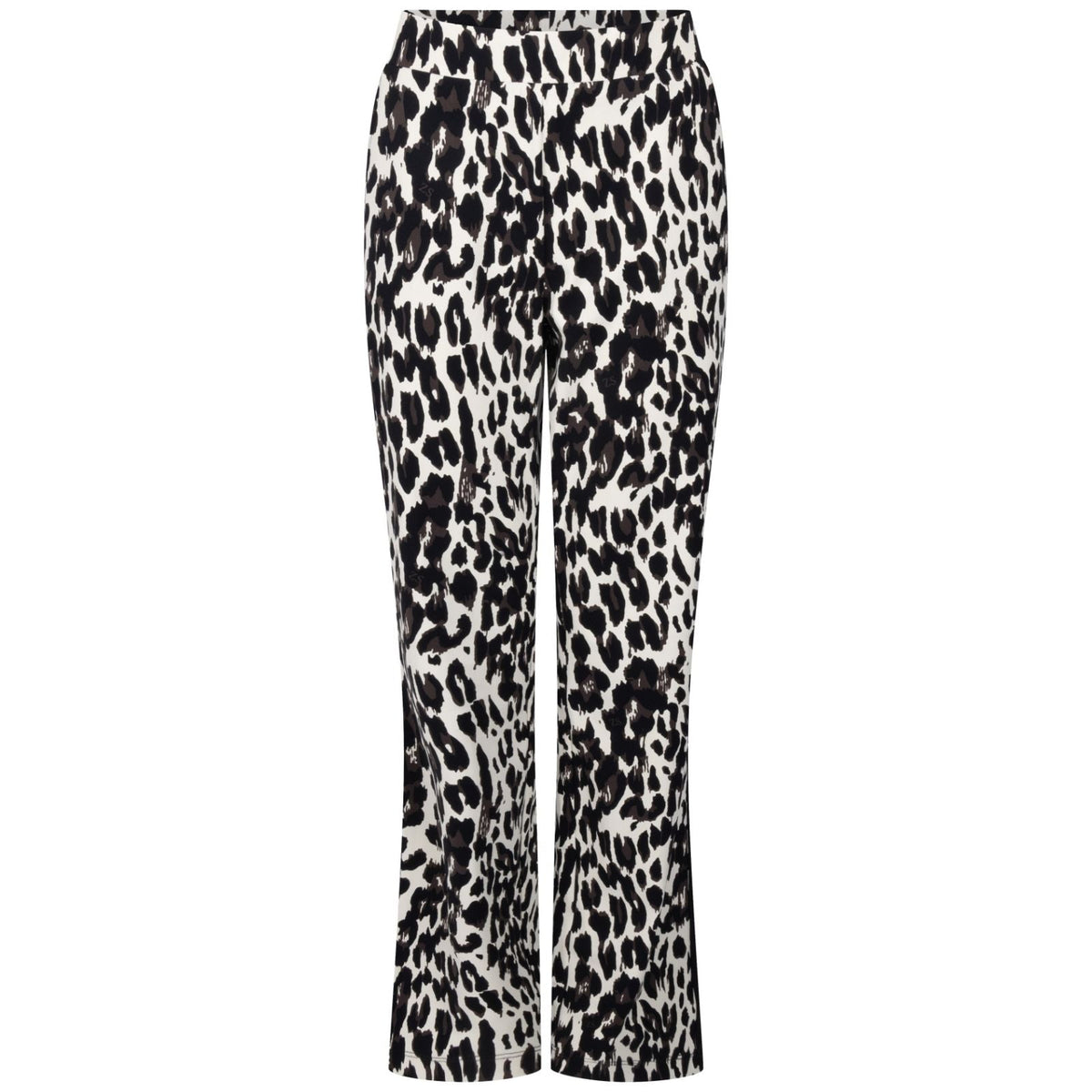 Zwart geprinte travel broek Vesper - Capuchon Fashion