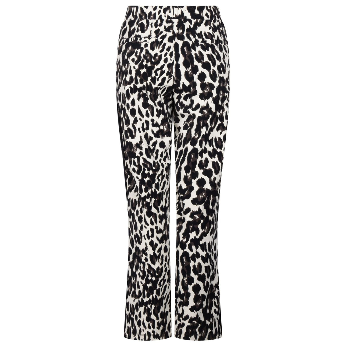 Zwart geprinte travel broek Vesper - Capuchon Fashion