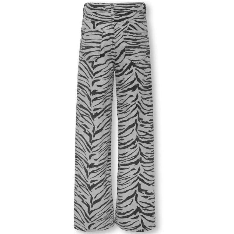 Zwart geprinte wide jeans Hope - Capuchon Fashion