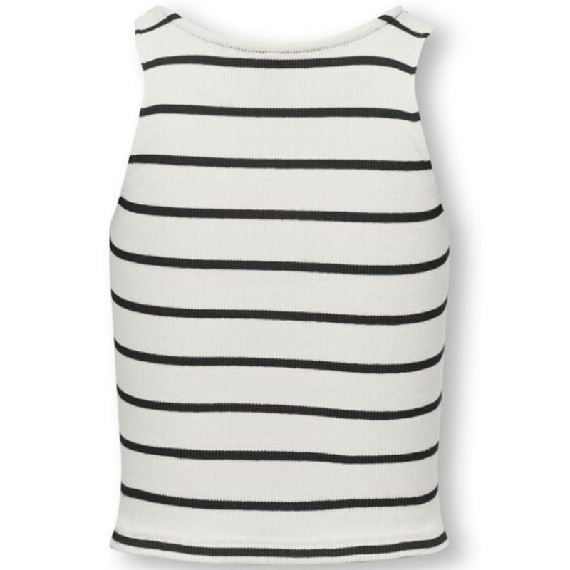 Zwart gestreepte tanktop Nessa - Capuchon Fashion