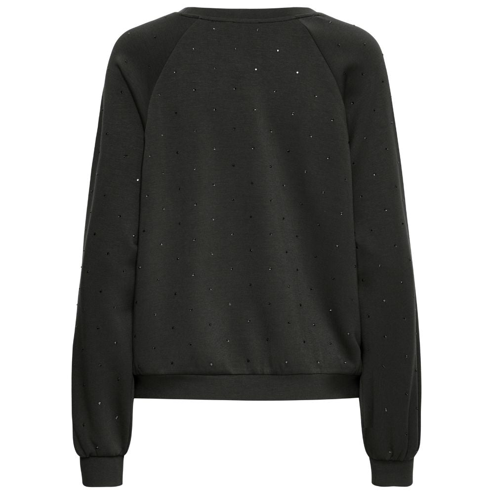 Zwart glitter sweatshirt Amias - Capuchon Fashion