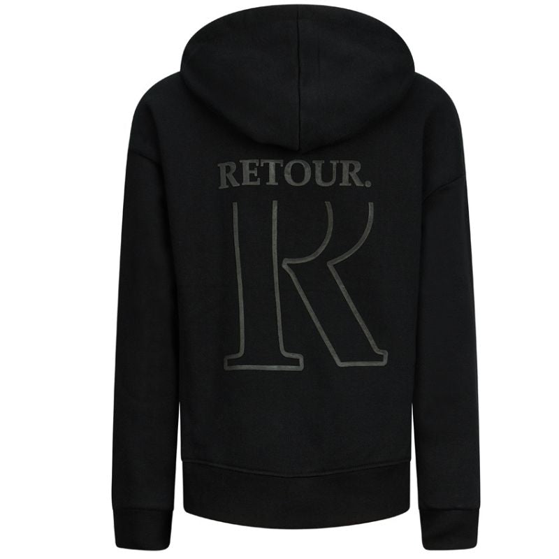 Zwart logo artwork zip vest Ferdi - Capuchon Fashion