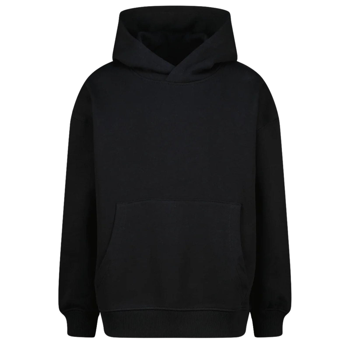 Zwart met witte backprint hoodie Hink - Capuchon Fashion