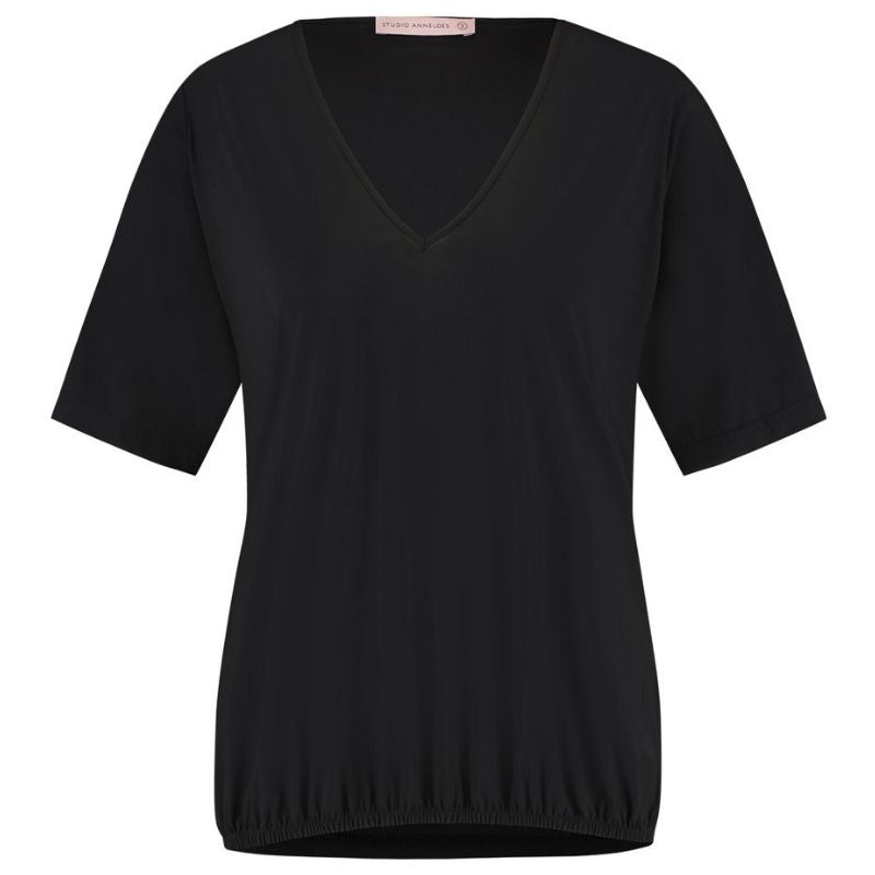 Zwart shirt Vicky - Capuchon Fashion