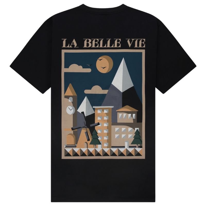 Zwart t-shirt Belle - Capuchon Fashion