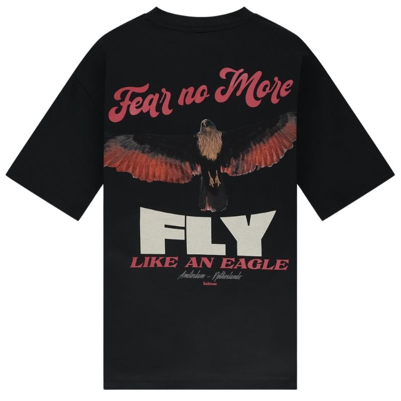 Zwart t-shirt Luxury Fly - Capuchon Fashion