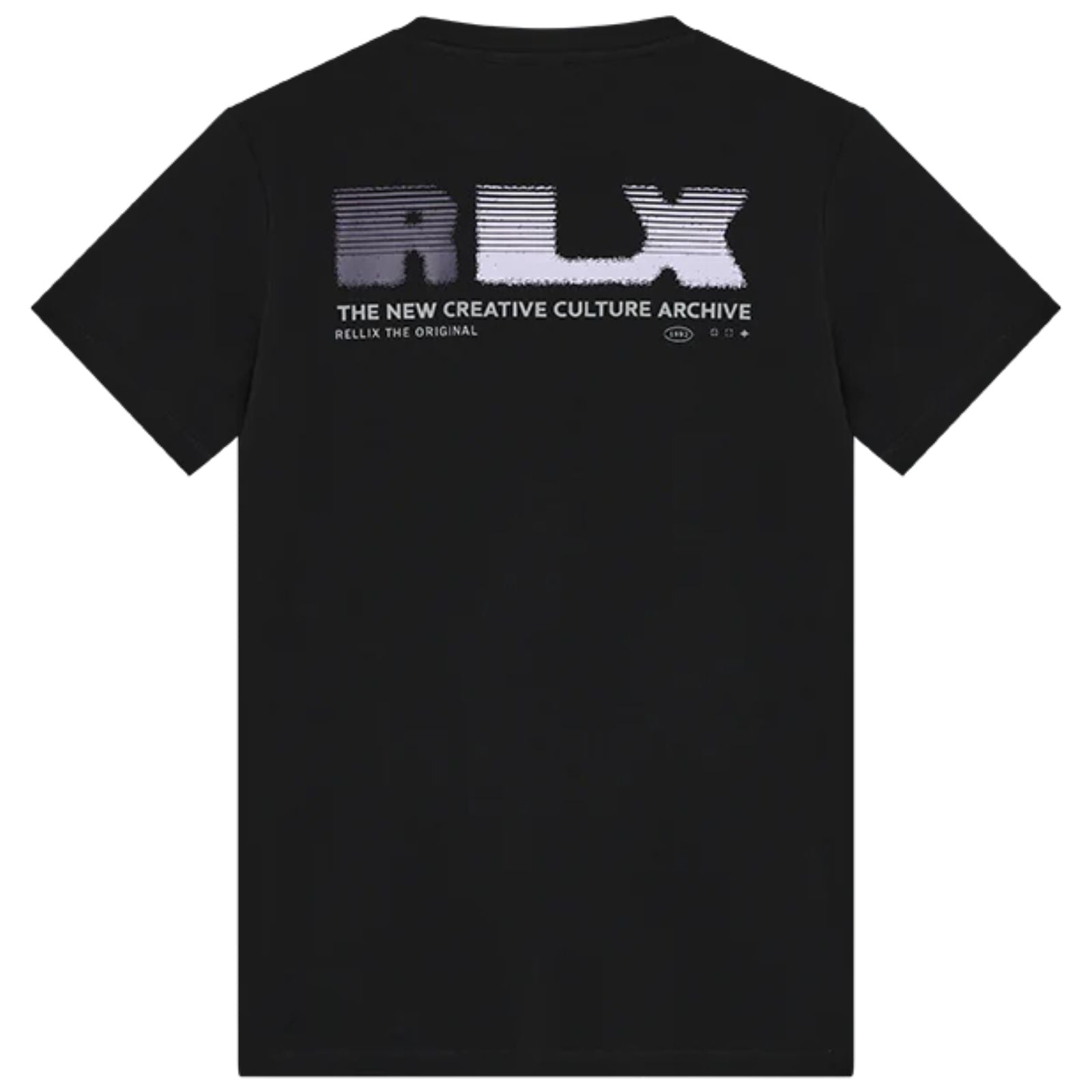 Zwart t-shirt RLX Backprint 940441 - Capuchon Fashion