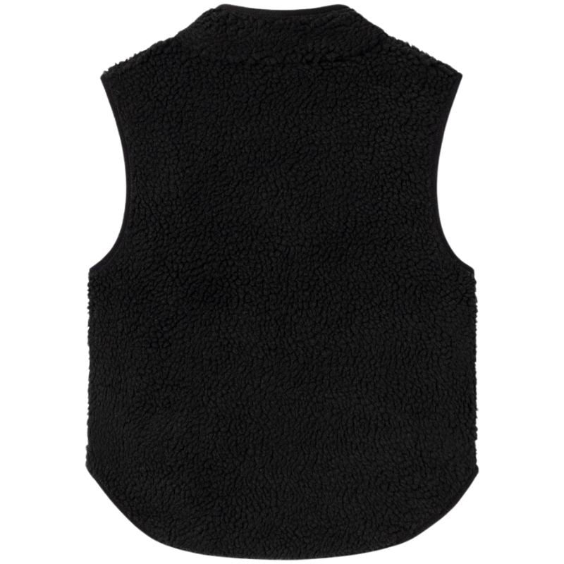 Zwart teddy vest Noderne - Capuchon Fashion