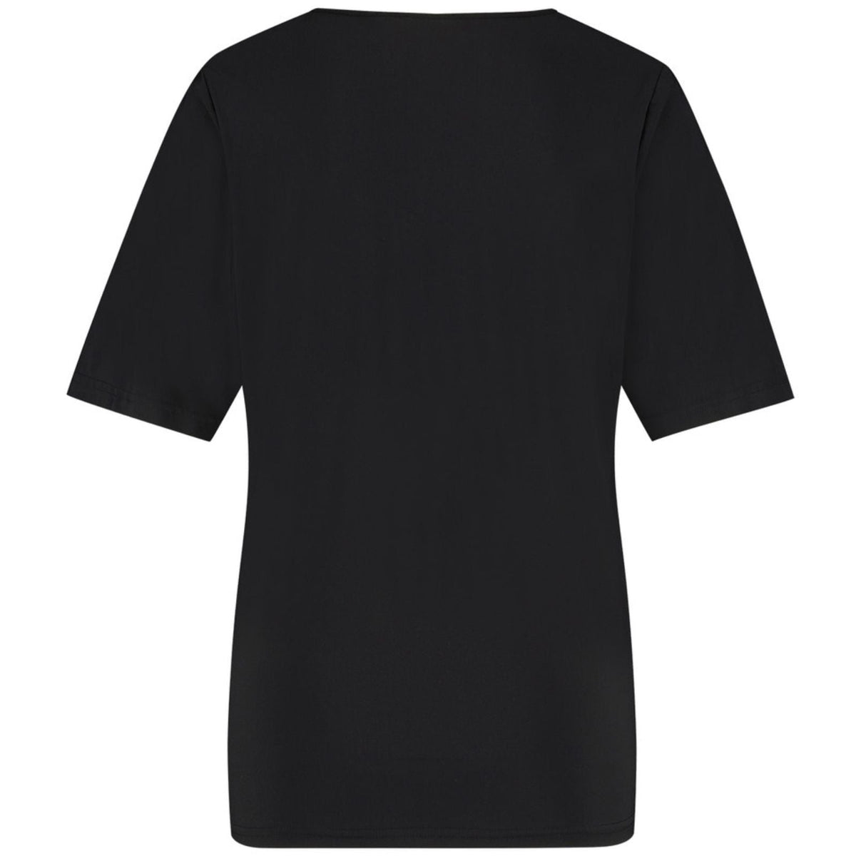 Zwart travel v - hals shirt Vicky - Capuchon Fashion