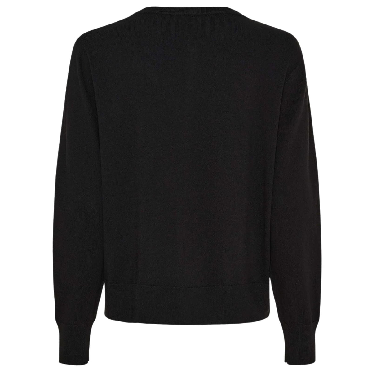 Zwart viscose vest Netty Knit Structure - Capuchon Fashion