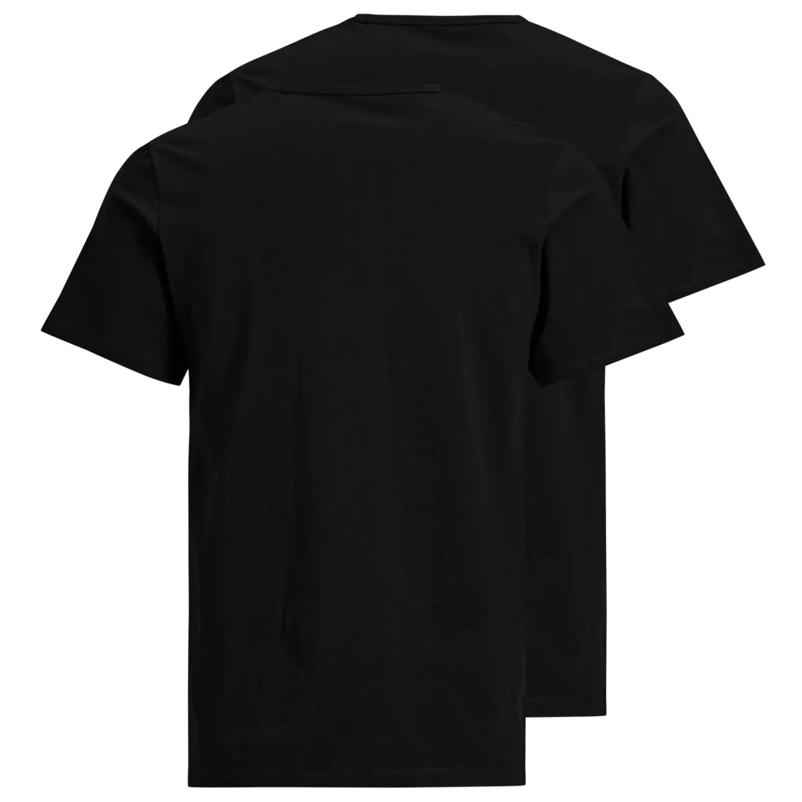 Zwarte 2 - pack crew neck t-shirt Basic - Capuchon Fashion