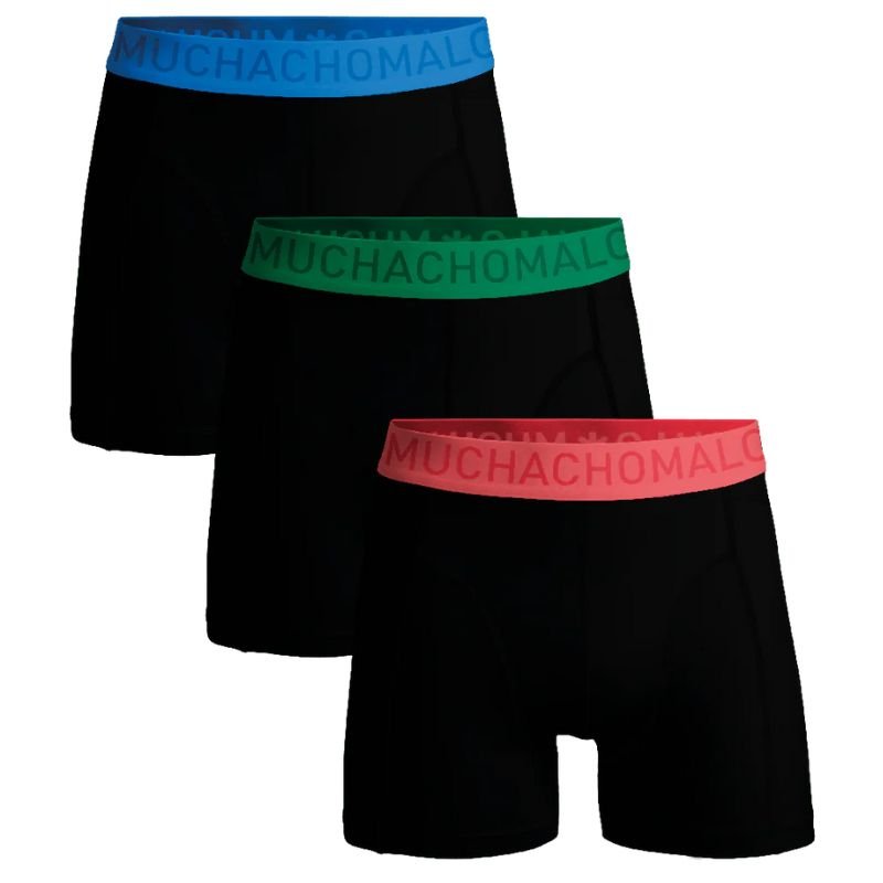 Zwarte 3 - pack boxershorts Microfiber Solid MEN - Capuchon Fashion