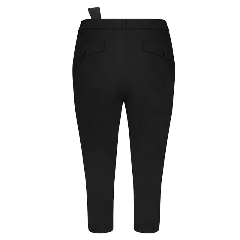 Zwarte basic travel capri Hanna - Capuchon Fashion