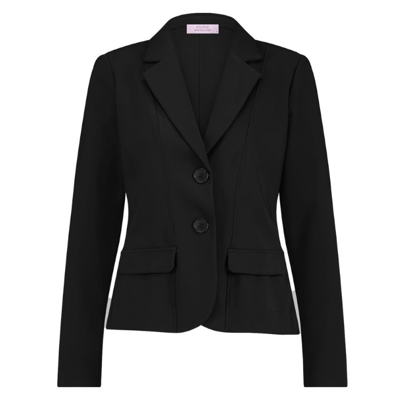 Zwarte blazer Bright bonded - Capuchon Fashion