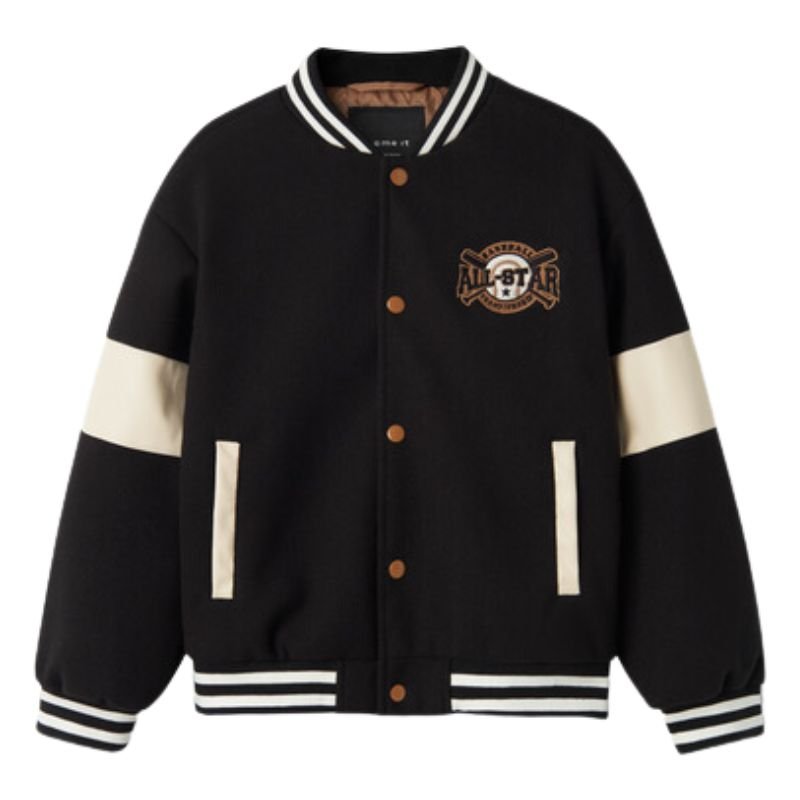 Zwarte bomber jacket Mikado - Capuchon Fashion