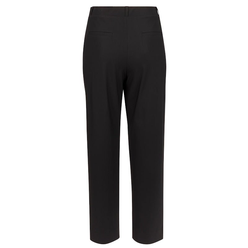 Zwarte bonded barrell trousers Marlis - Capuchon Fashion