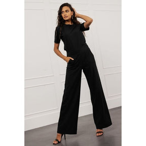 Zwarte broek Lexie bonded - Capuchon Fashion