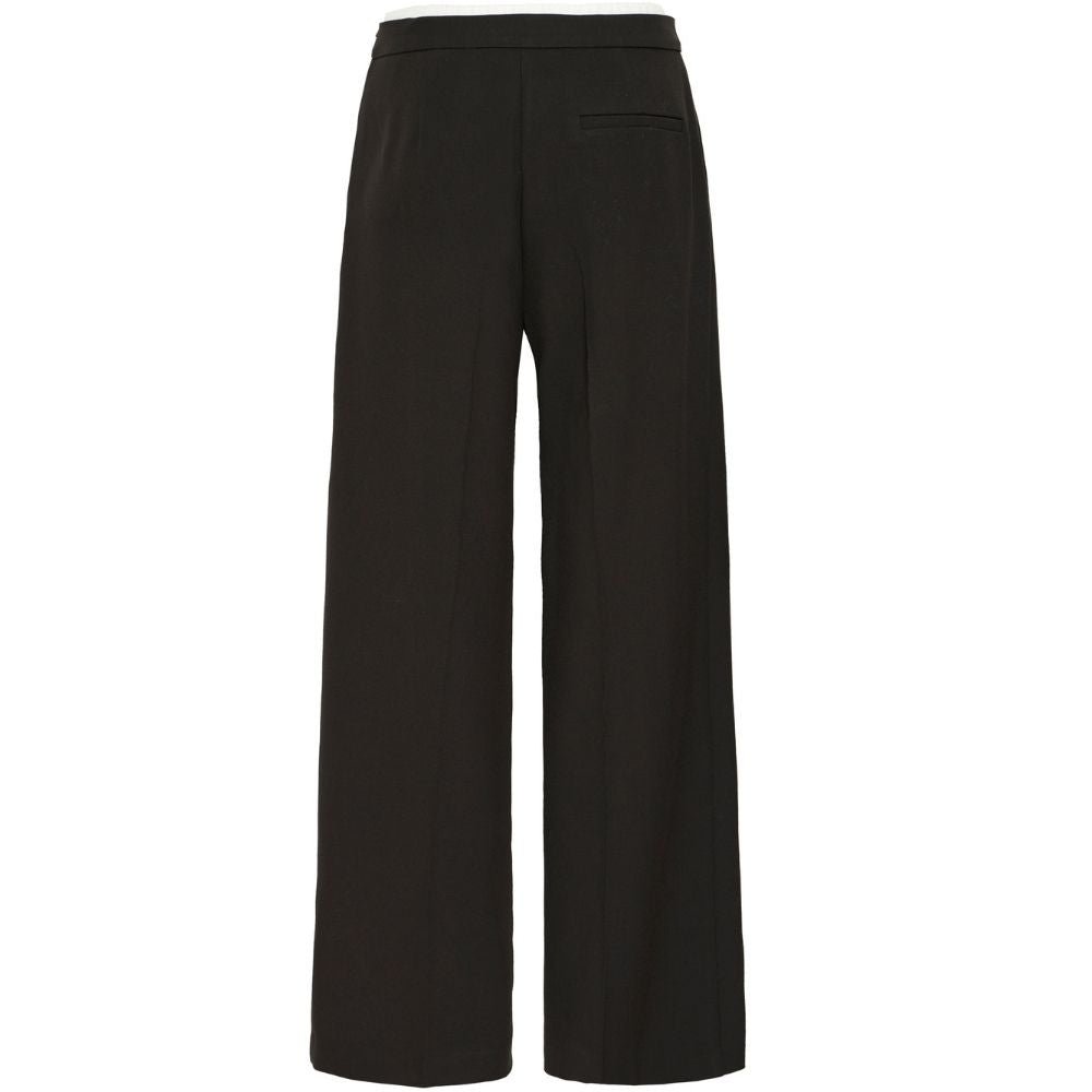 Zwarte broek met witte boord Kyrra - Capuchon Fashion