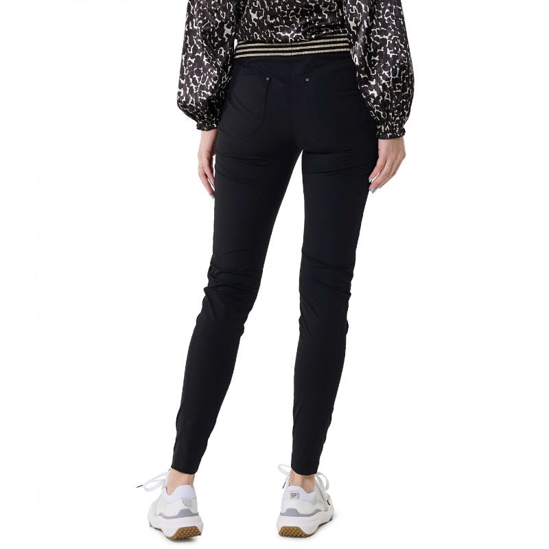 Zwarte broek Streepboord - Capuchon Fashion