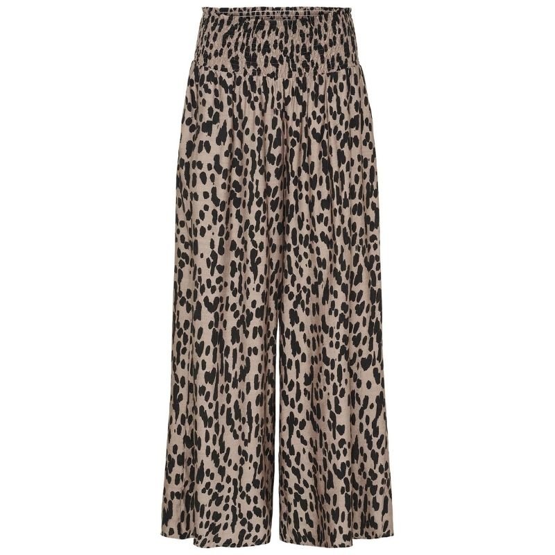 Zwarte Drops geprinte pantalon Ane Smock - Capuchon Fashion